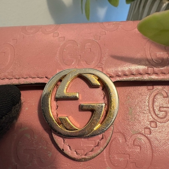 Gucci Guccissima 6-Ring Key Case Pink Leather Interlocking G - Picture 5 of 11